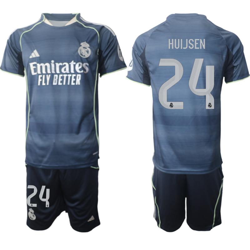 Men 2025-2026 Club Real Madrid away Blue #24 Soccer Jersey